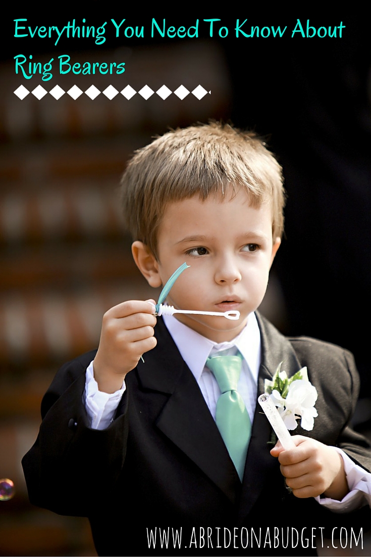 Everything You Need To Know About Ring Bearers A Bride On A Budget