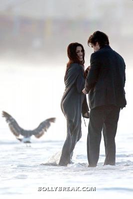 Freida is making us proud by doing so many films in hollywood.  -  Freida Pinto & Christian Bale Filming ‘The Knight Of Cups'