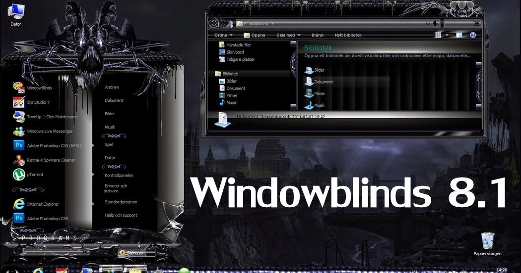 Download WindowBlinds 8.1 ~ Crystal Web