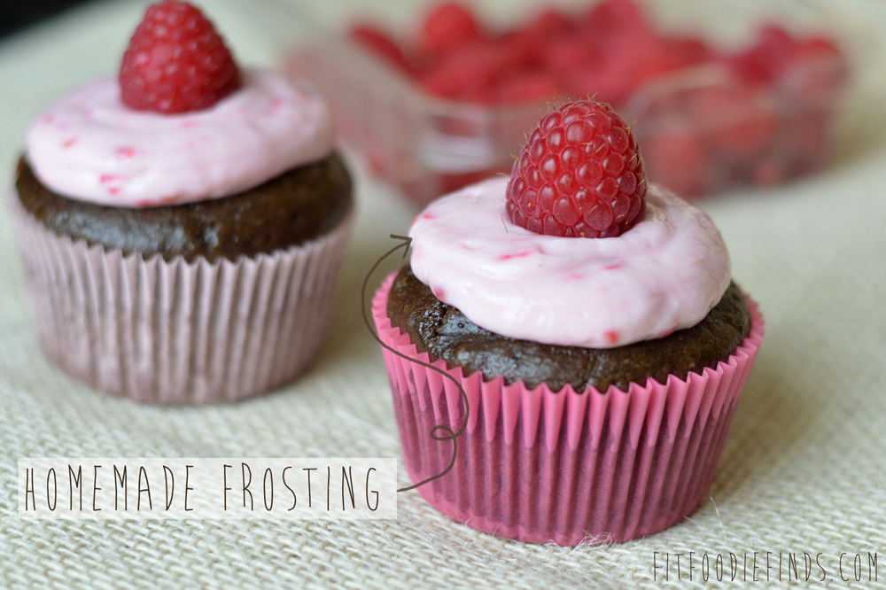healthier chocolate cupcakes with raspberry cream cheese frosting Fit