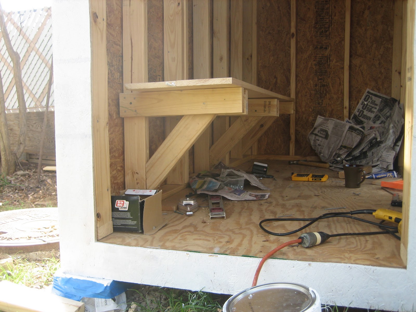 Building a Chicken Coop in Dallas Texas in my parents backyard