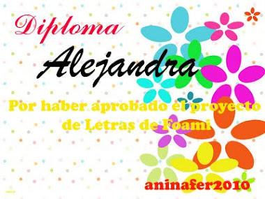 DIPLOMA PROYECTO: Letras de Foami