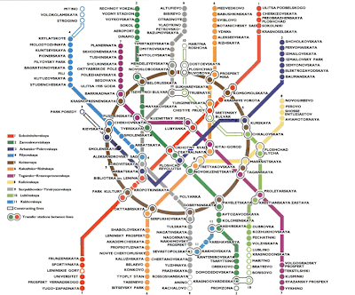 Moscow Metro map