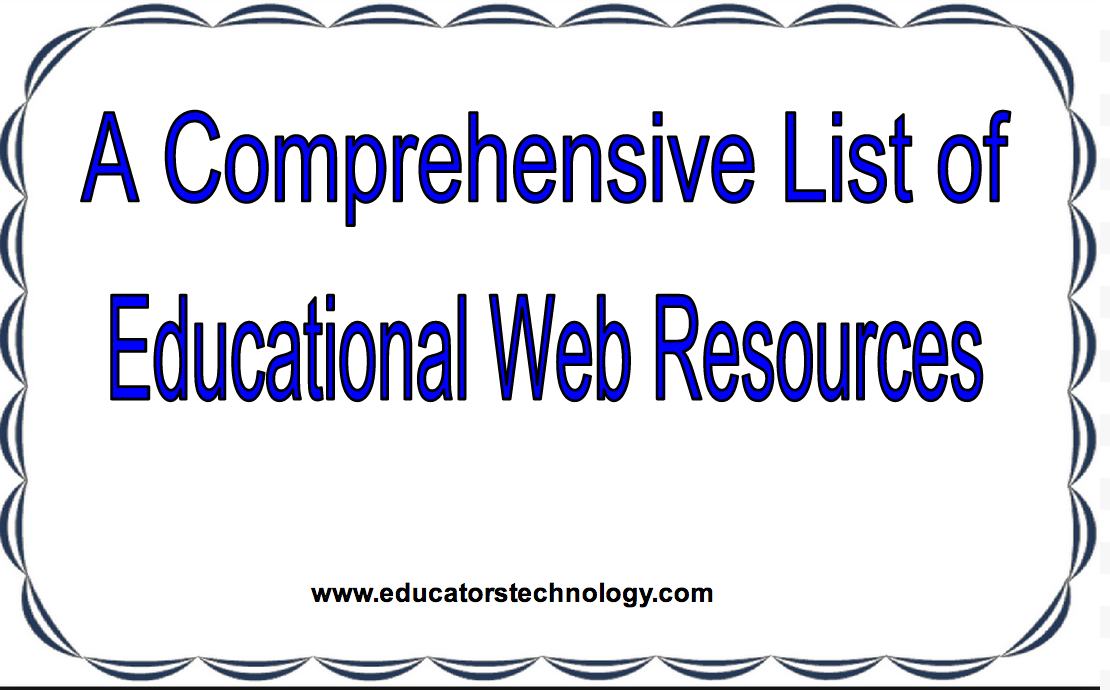 A Comprehensive List of Educational Resources for Teachers