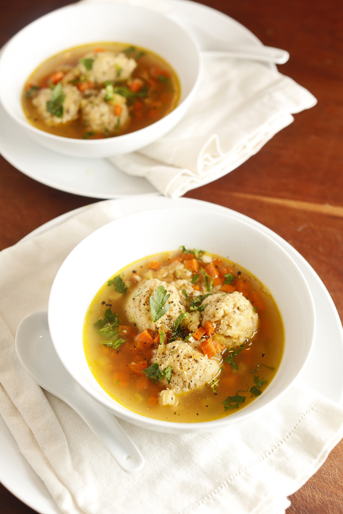 The Chubby Vegetarian Vegetarian Matzo Ball Soup