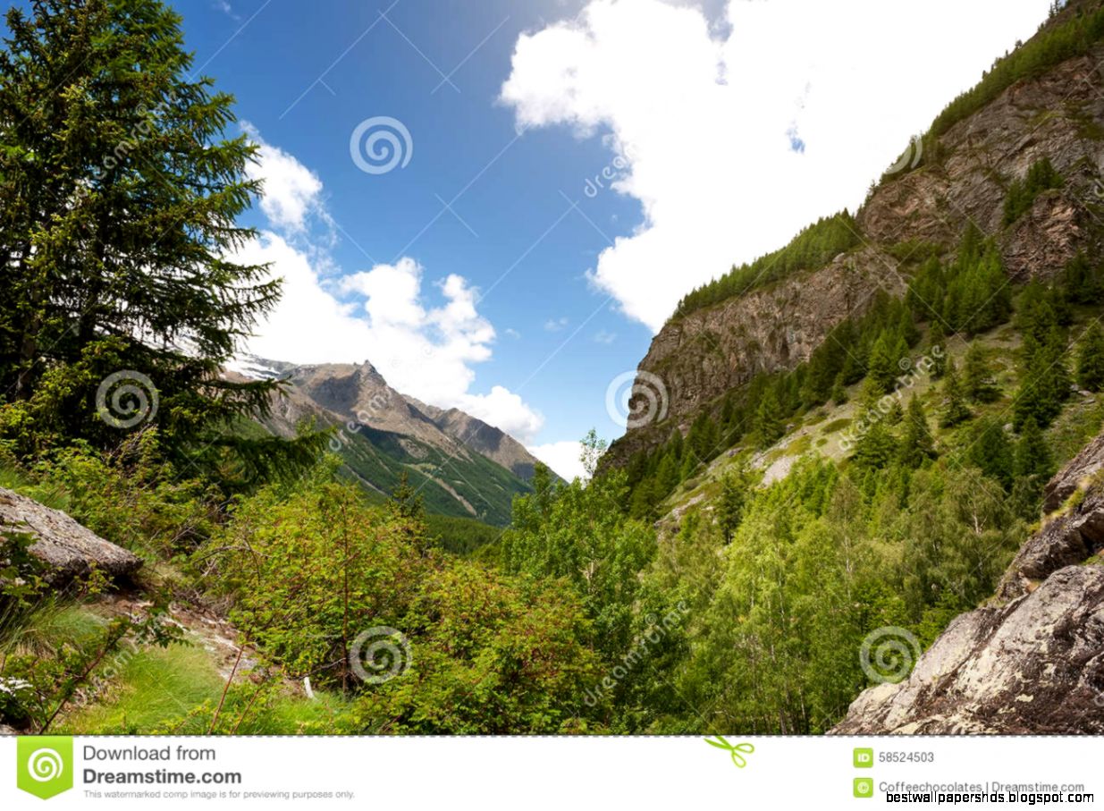 Panoramic View Of The Mountains Of The Gran Paradiso Park Italy Panoramic View Of The Mountains Of The Gran Paradiso Park Italy