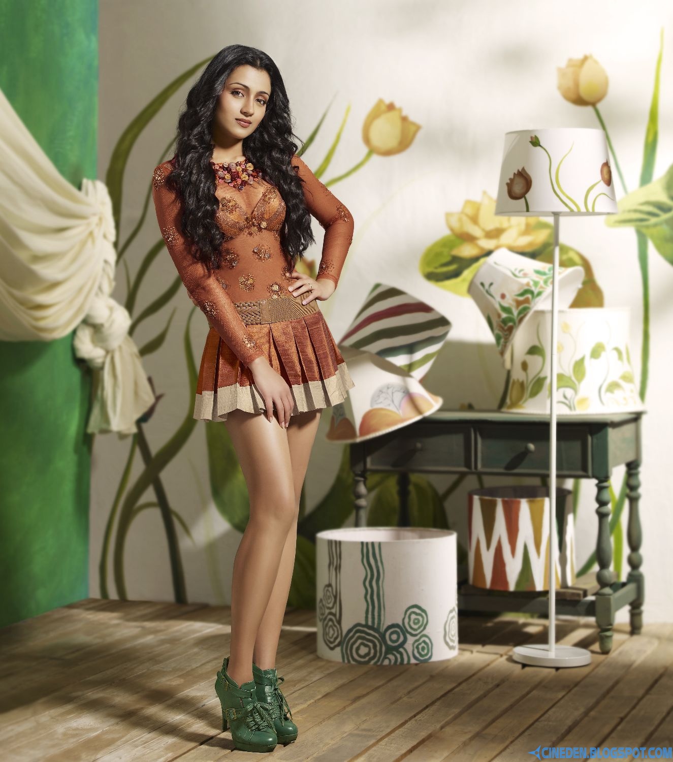 Trisha Krishnan on G Venket Ram Calendar 2012 Photoshoot Stills Trisha Krishnan on G Venket Ram Calendar 2012 Photoshoot Stills