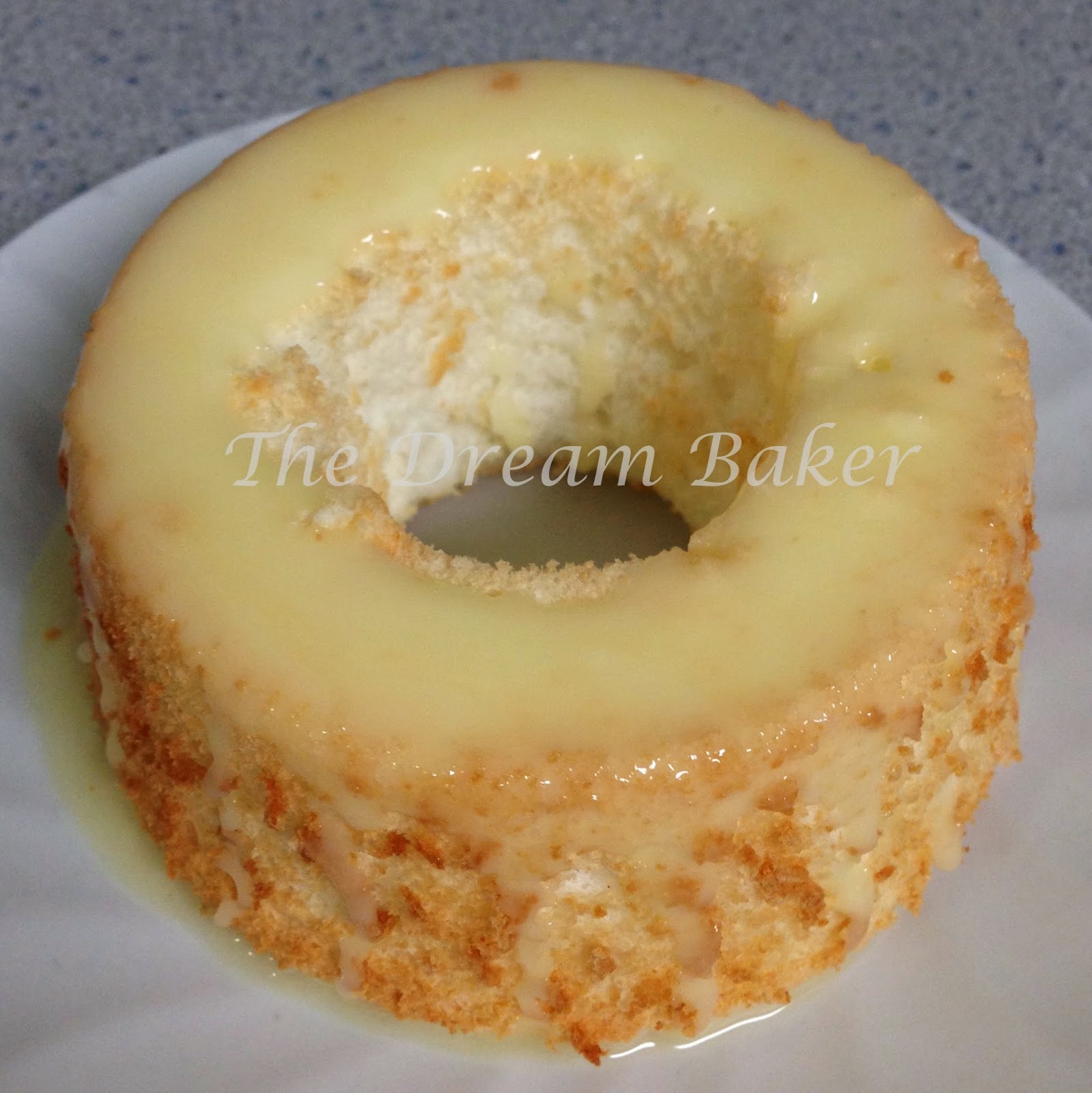 The Dream Baker... Mini (Glazed) Orange Angel Food Cakes