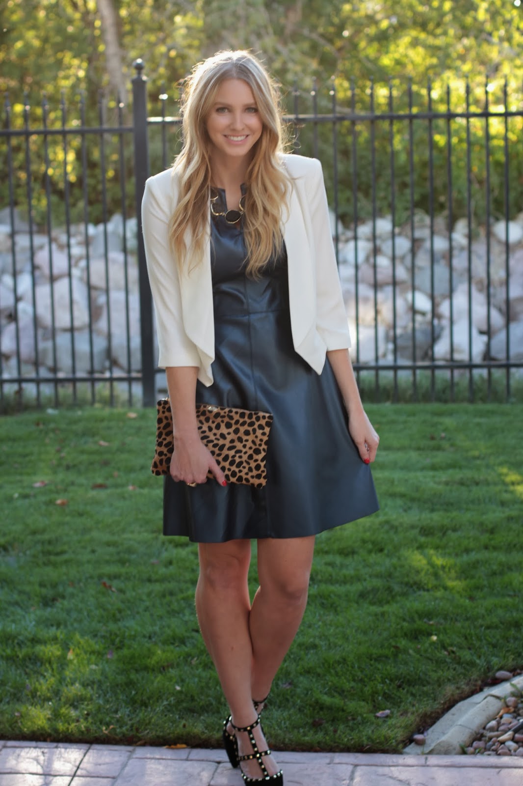 my wardrobe staples The Best Leather Dress + 100th Post!