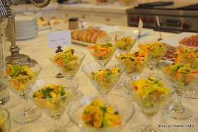 curry chicken salad in martini glasses