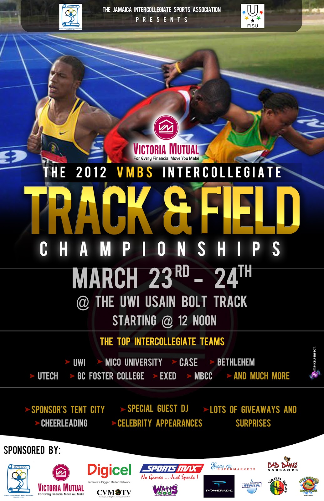 On di Run Events Management VMBS Intercol Track & Field Champs 2012