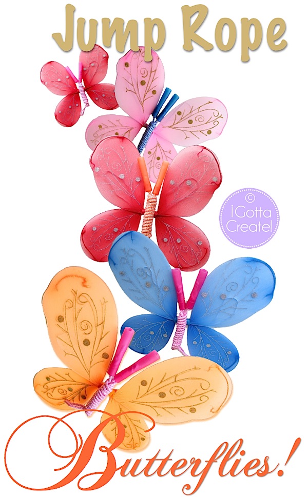 I Gotta Create! DIY Jump Rope Butterfly