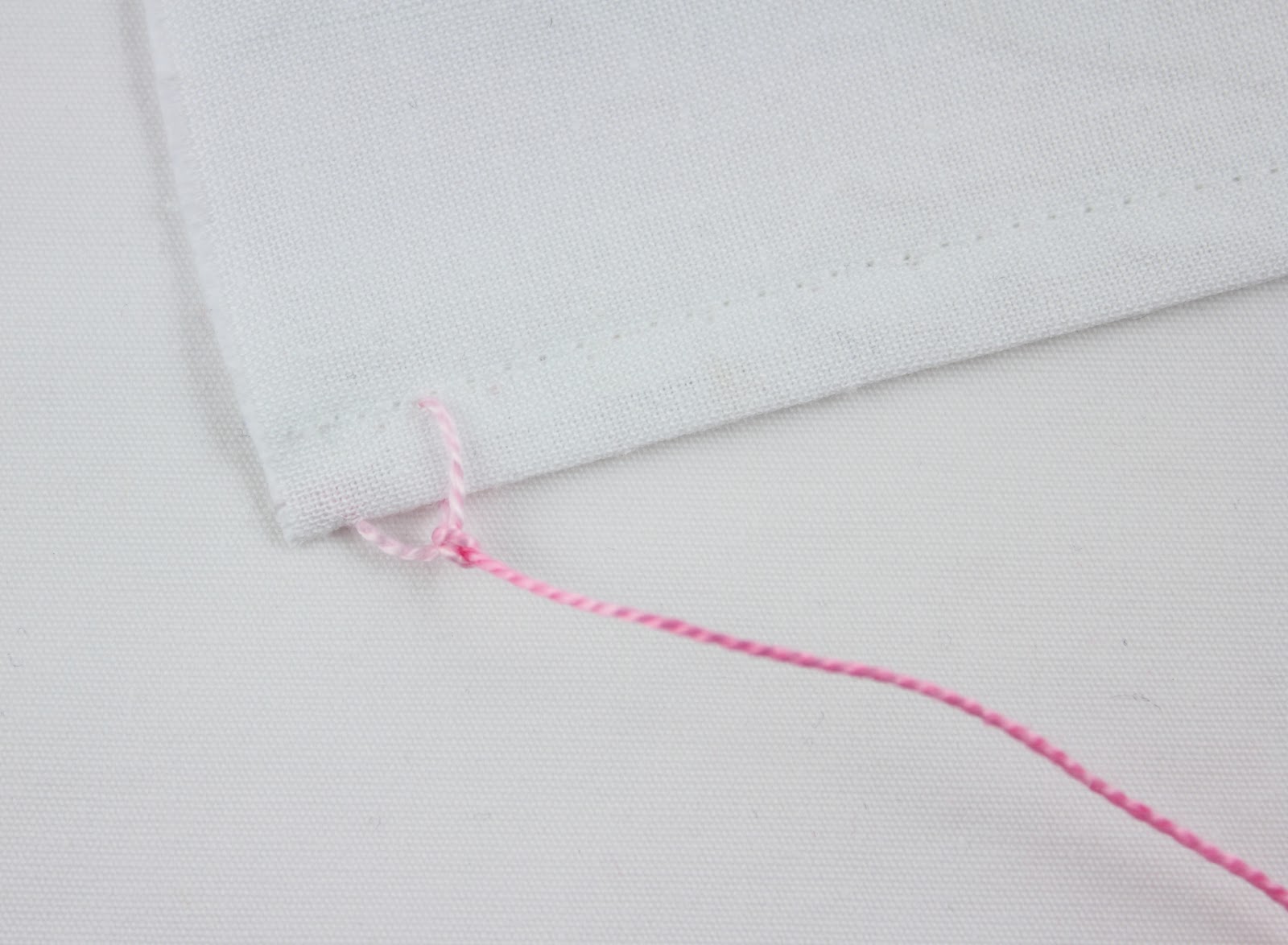 big B 100 stitches knot stitch edging