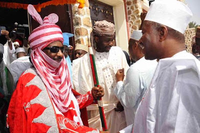 Photos: President Jonathan Visits the Emir of Kano, Lamido Sanusi