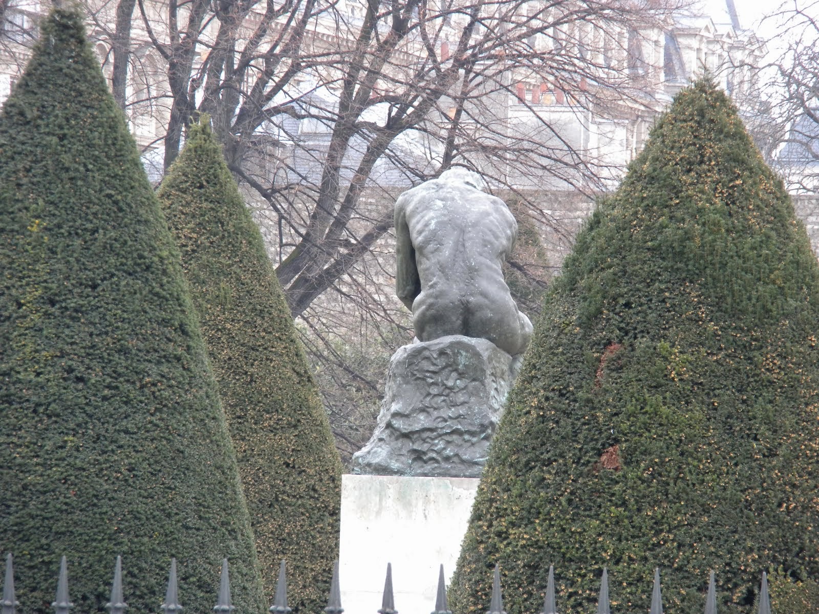 Rear of Rodin Museum in Paris