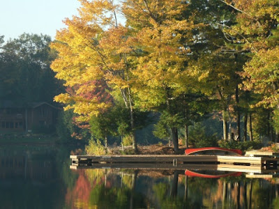 Beautiful still water on Lake Muskoka Thanksgiving 2011 by garden muses: a Toronto gardening blog
