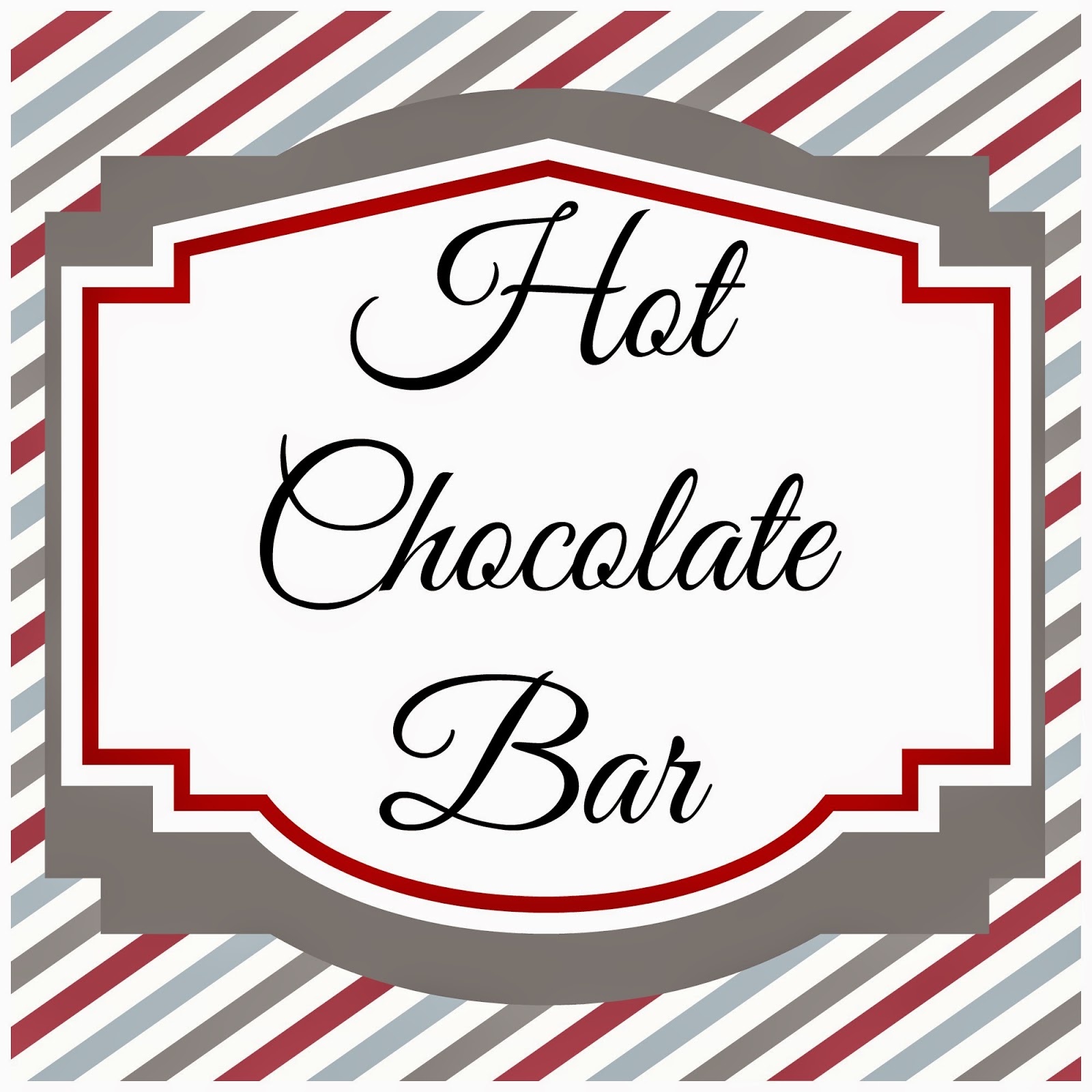 Hot Chocolate Bar + FREE Printables {Written by Emilee} Sweetly Made