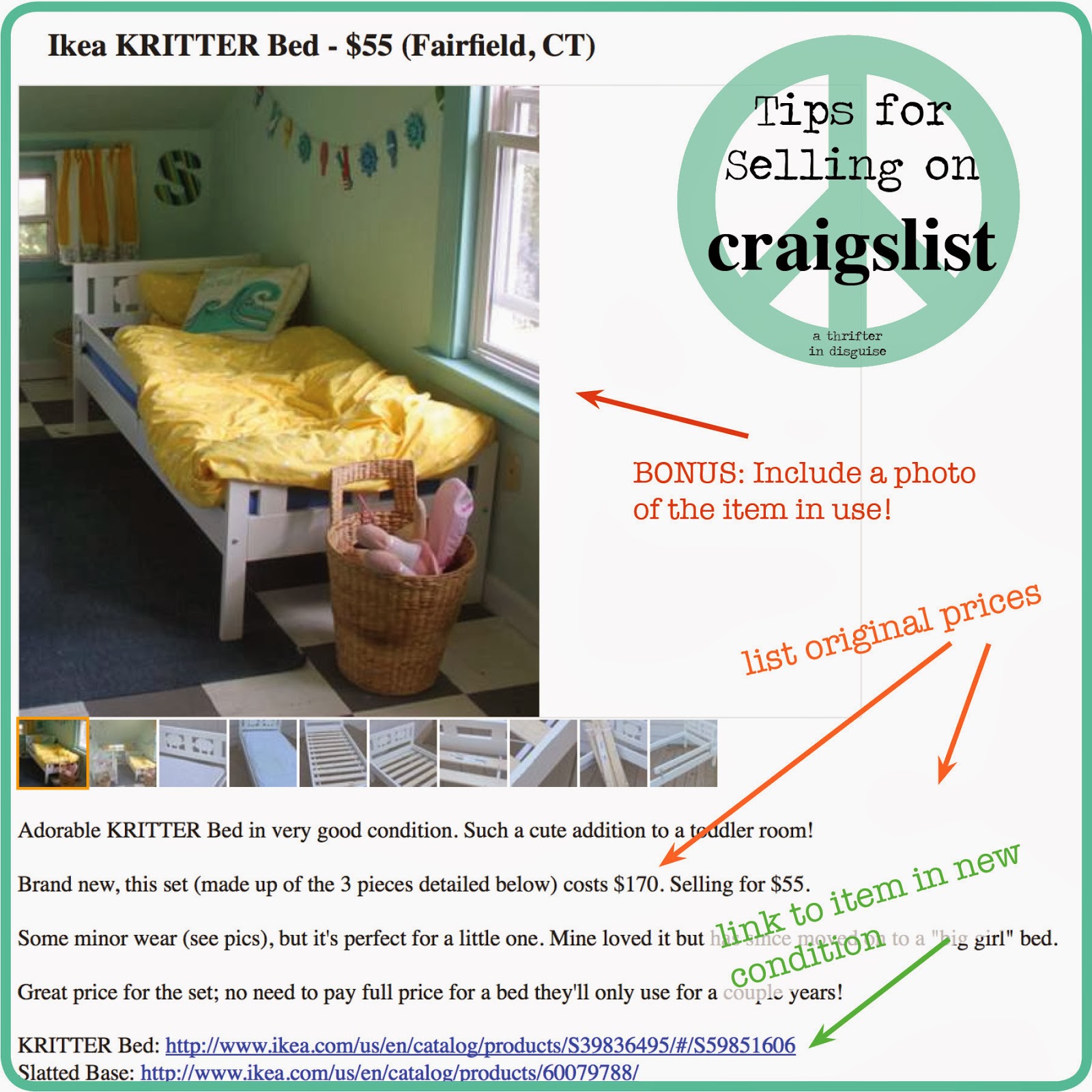 A Thrifter In Disguise Tips For Selling On Craigslist