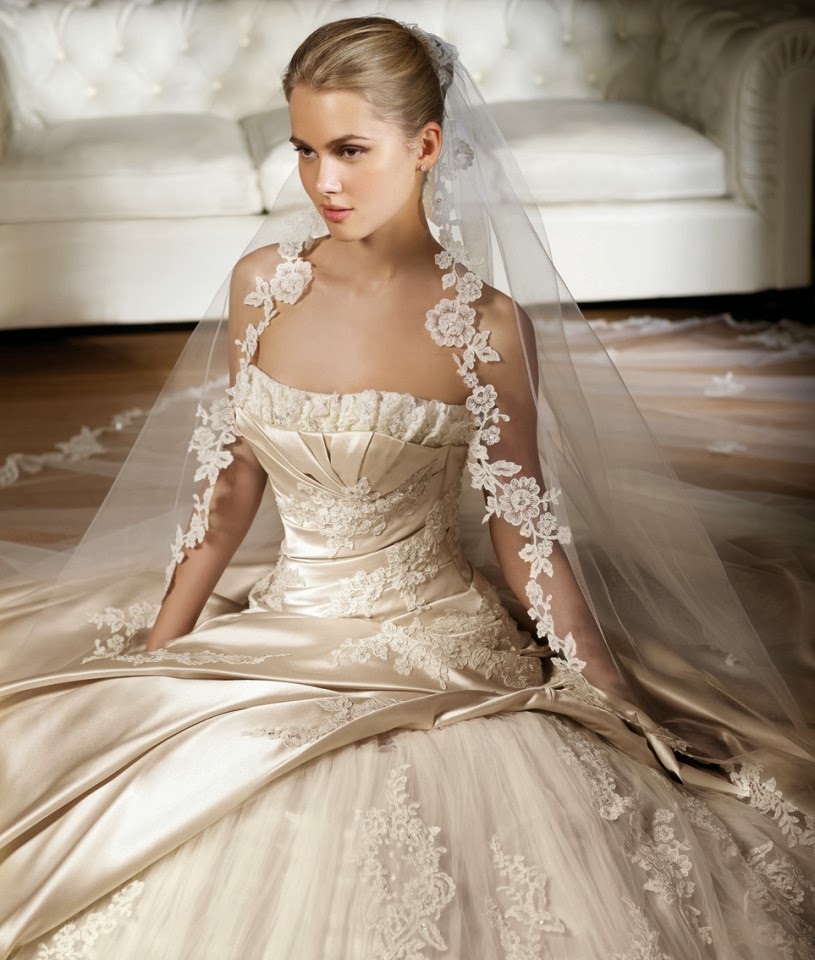 vestido de casamento champanhe