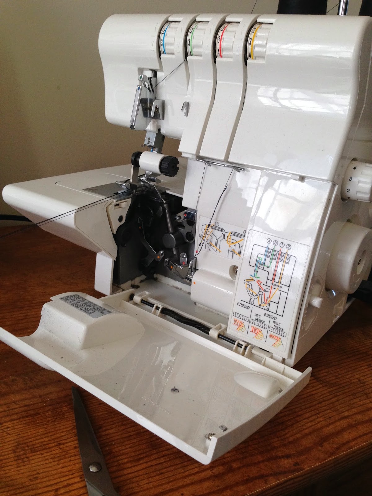 Sew Spoiled How to Replace Serger Thread