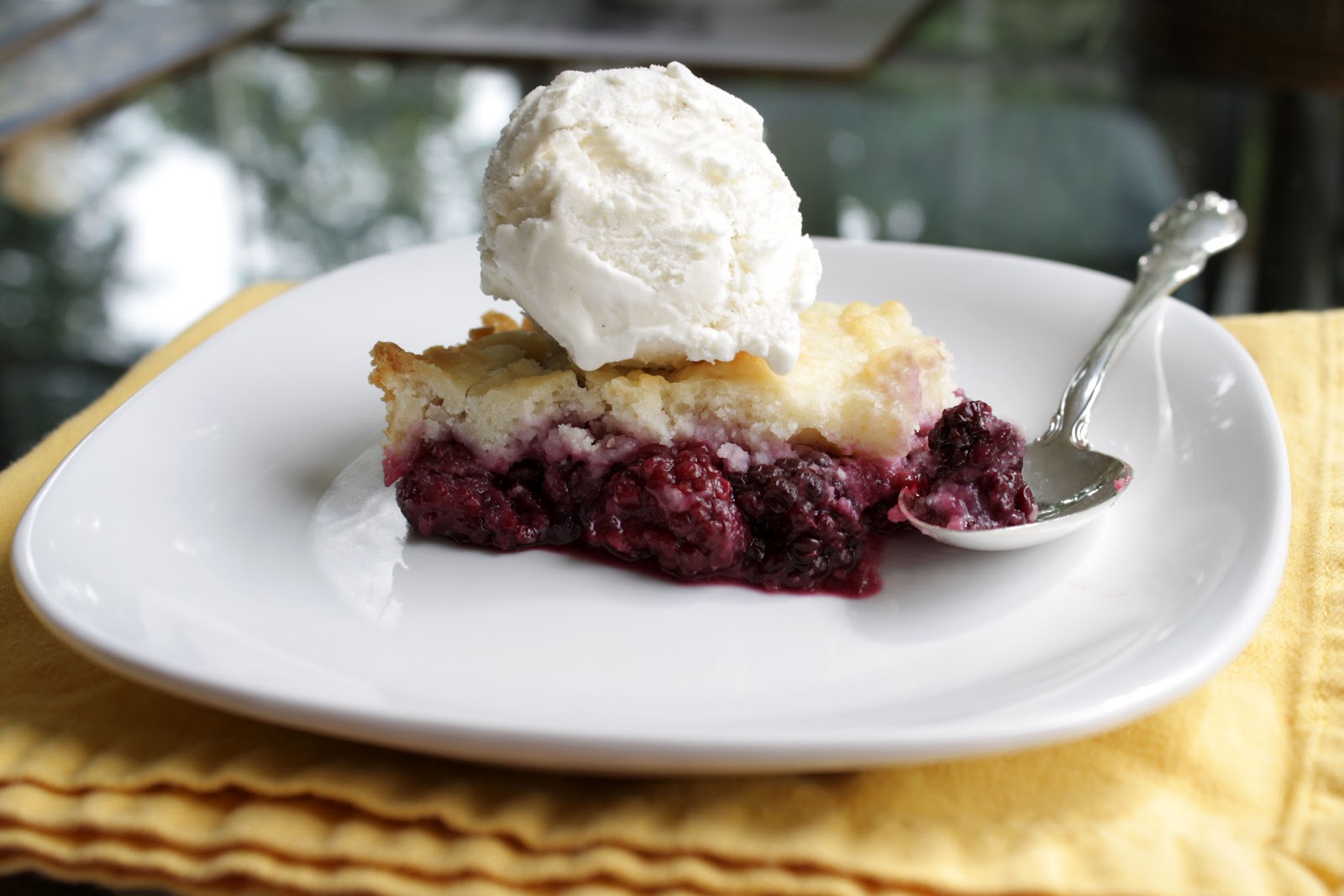 Chocolate Therapy Blackberry Cobbler with Biscuit Topping