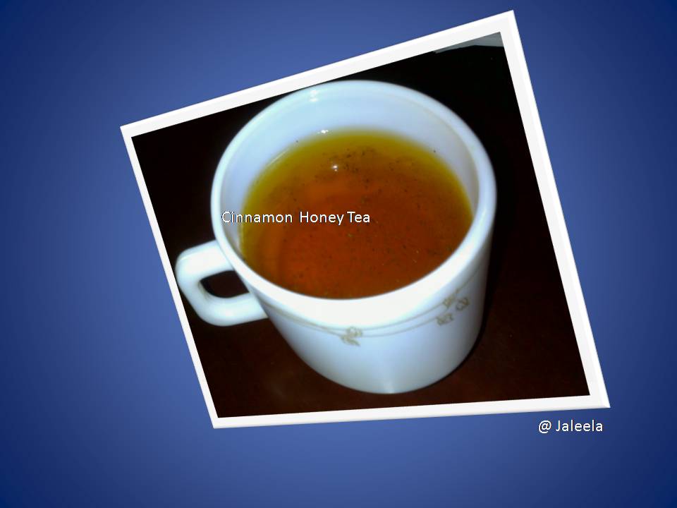 Cook Book Jaleela Cinnamon Honey Tea