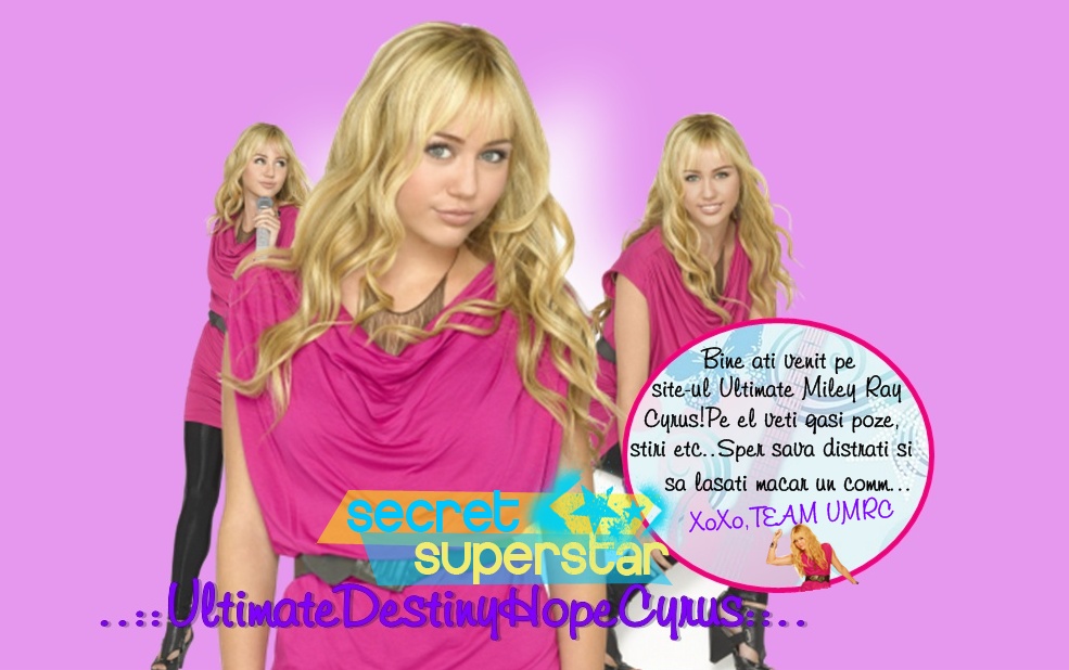 ..::UltimateDestinyHopeCyrus ::..||The Best Romanian Source About Miley Cyrus