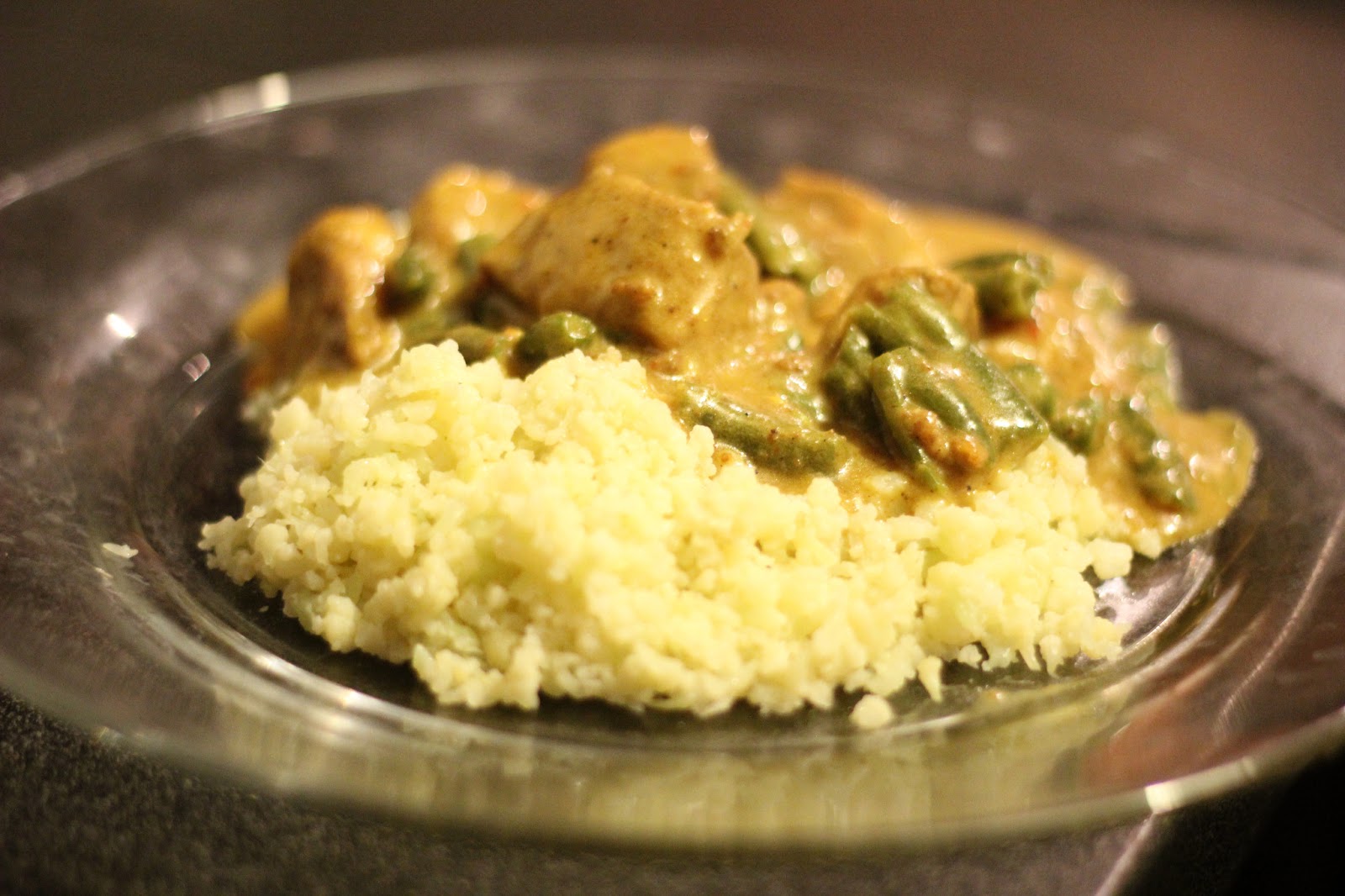 The Keto Chef Chicken Curry with Cauliflower "Couscous"