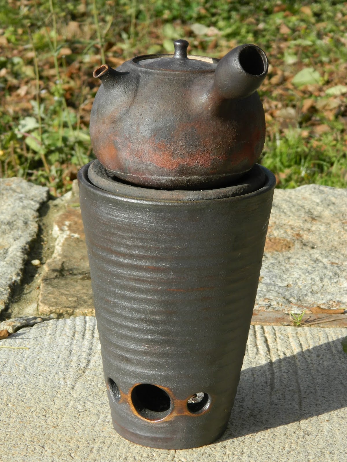 Pots and Tea Heating water on charcoal part one Charcoal