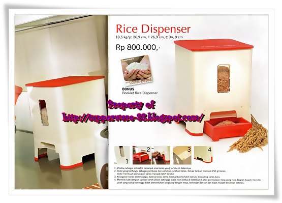 Tupperware-Rice Dispenser