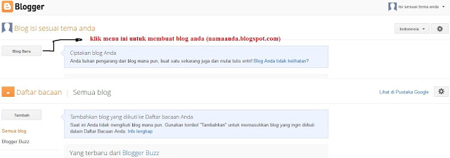 Cara membuat blog atau website di blogspot Cara membuat blog atau website di blogspot