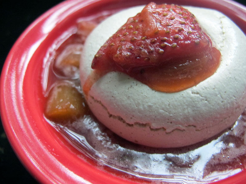 meadows cooks healthy recipes strawberryrhubarb and meringues