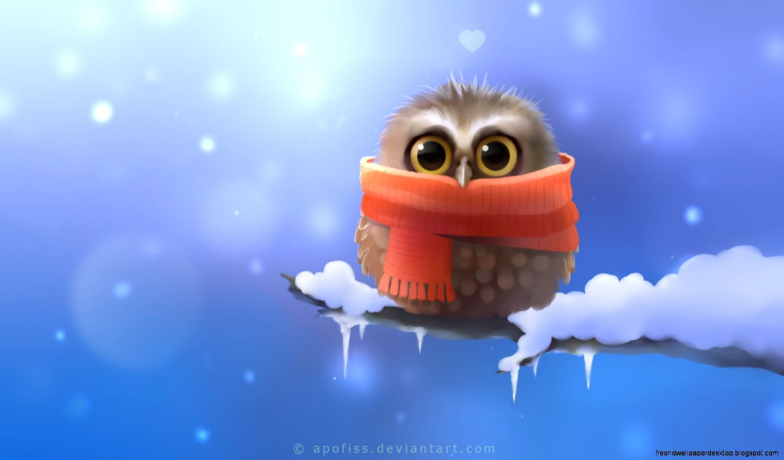 Cute Winter Owl Desktop Wallpaper Cute Winter Owl Desktop Wallpaper