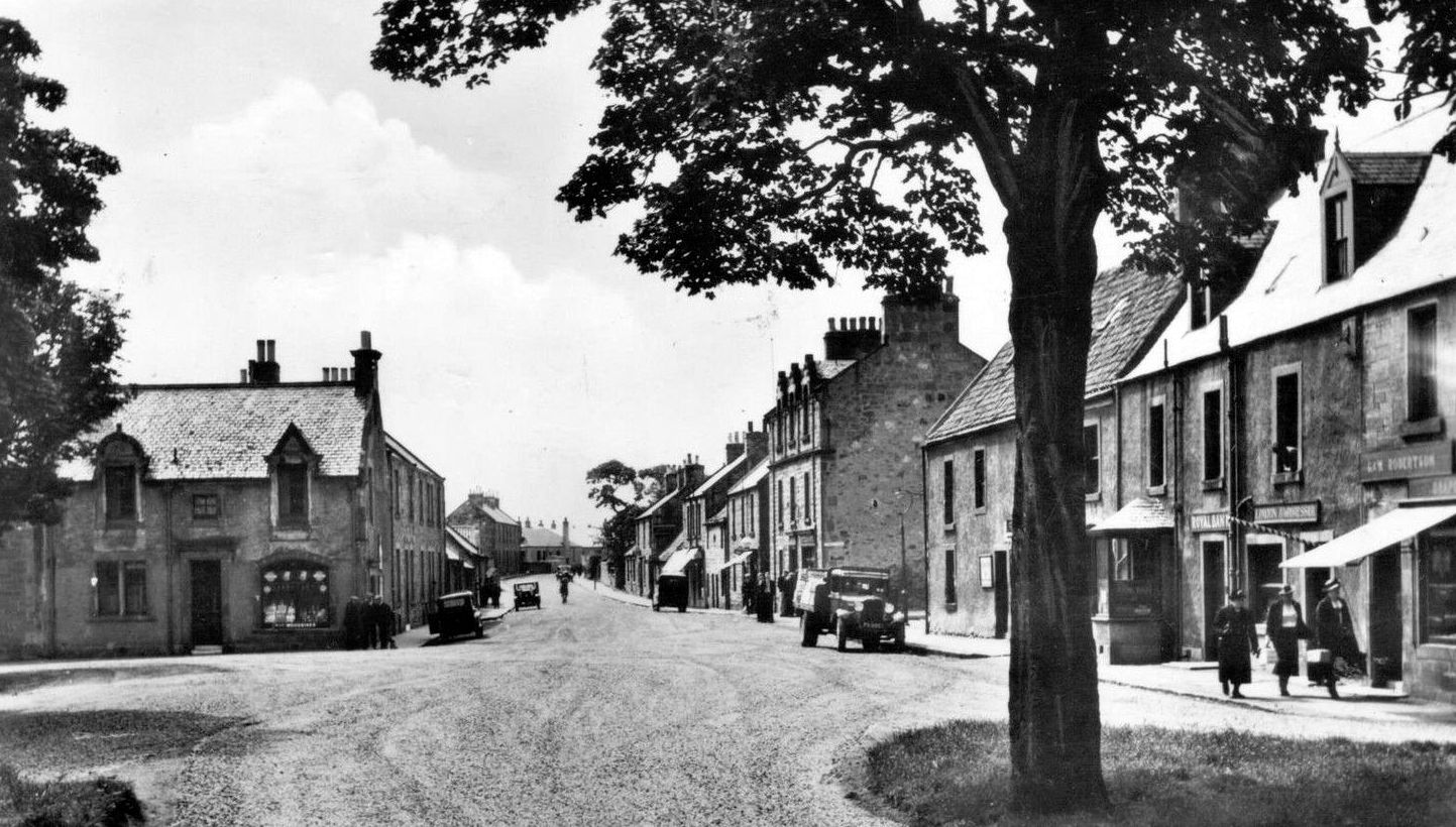 Tour Scotland Photographs Old Photograph Main Street Ormiston Scotland