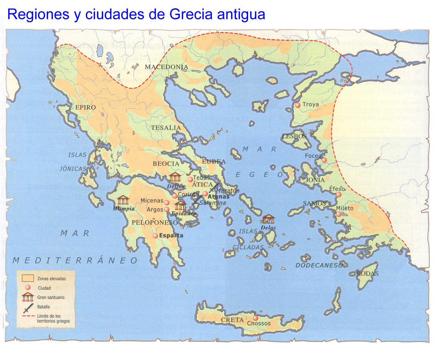 Grécia Mapa Das Estradas