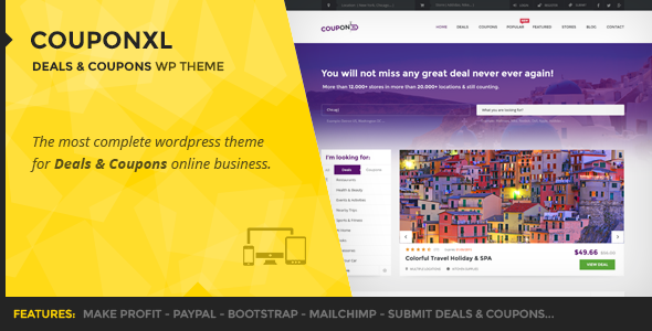 Couponxl coupons deals & discounts wp theme