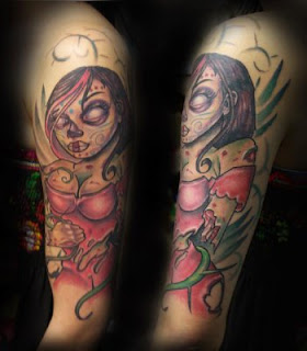 Day of The Dead Girl Tattoo