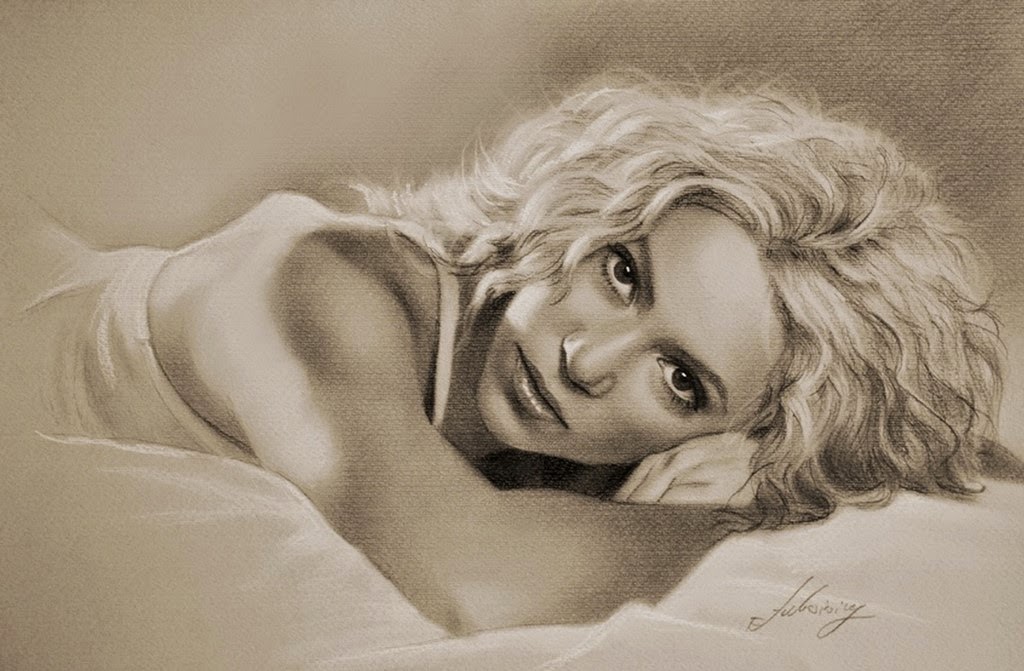 Dibujo famosa desnuda foto 2