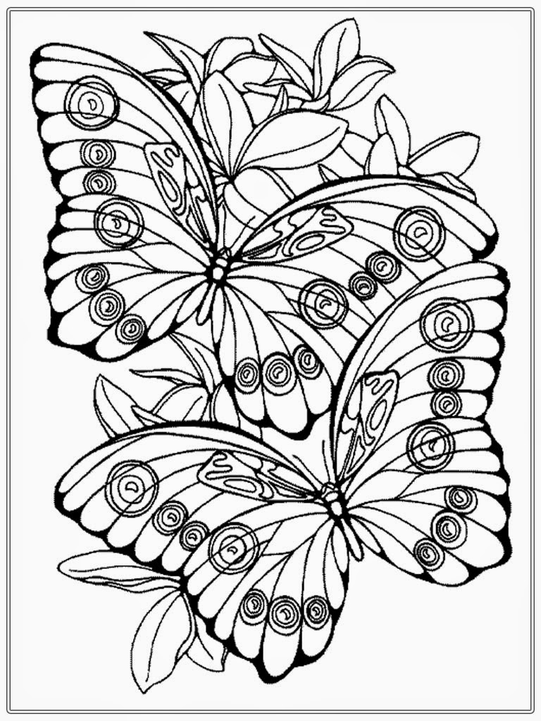 Adult Coloring Pages Butterfly | Realistic Coloring Pages