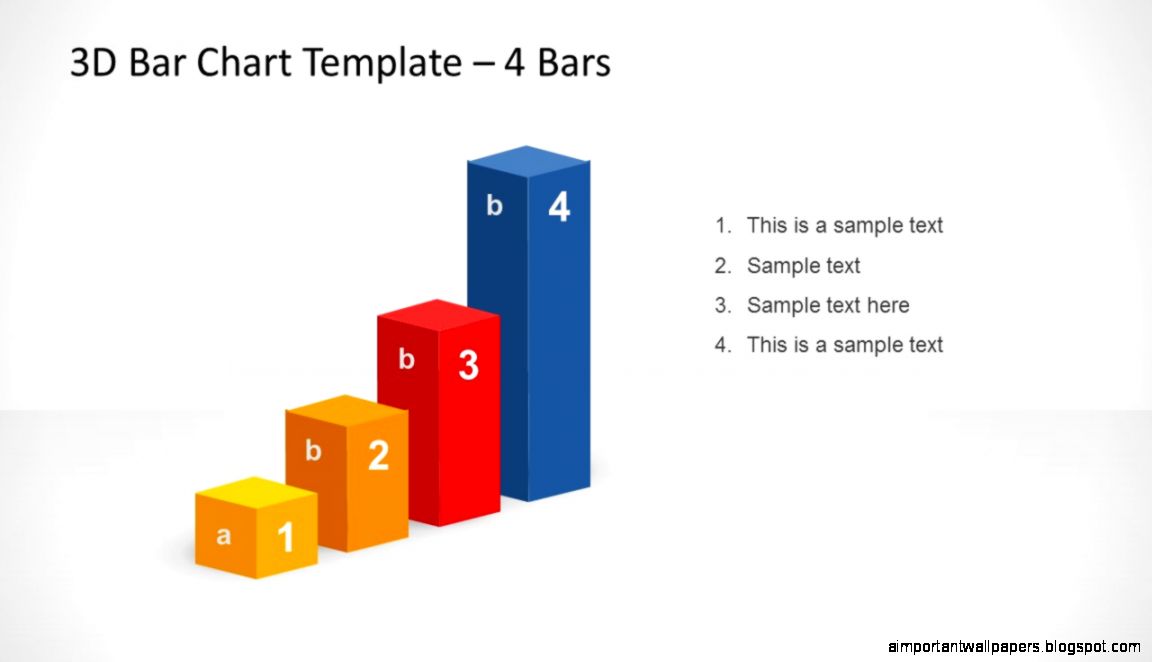 3D Bar Chart Template Design for PowerPoint with 4 Bars SlideModel 3D Bar Chart Template Design for PowerPoint with 4 Bars SlideModel