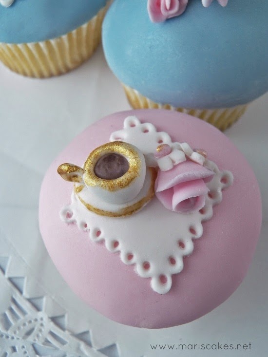 Teapot and Teacup Cupcakes Mari's Cakes (English)
