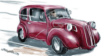 Ford Anglia is a sketch by artist and illustrator Artmagenta