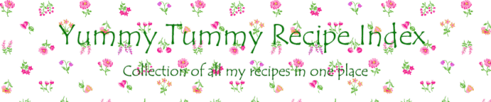 Yummy Tummy Recipe Index