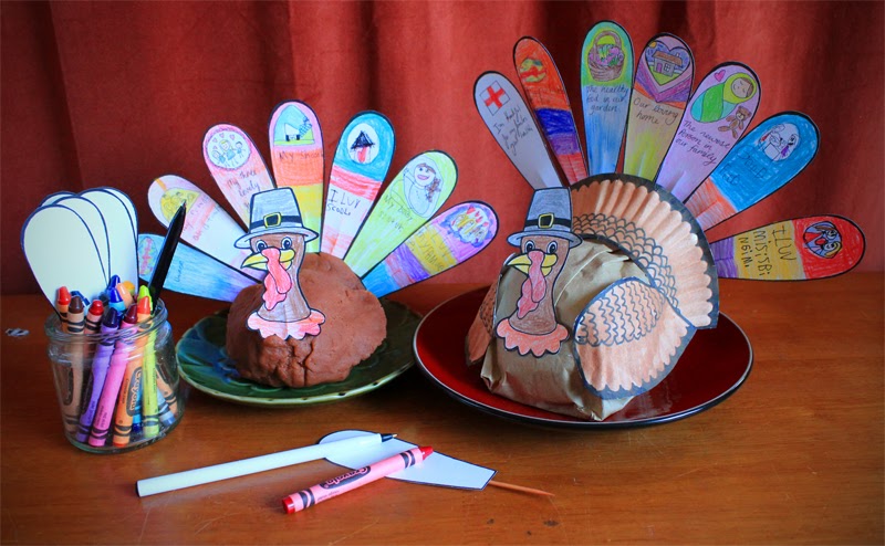 Filth Wizardry: Thanksgiving turkey craft over at Alpha Mom