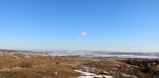 Looking across the valley, beautiful with the snow Looking across the valley, beautiful with the snow