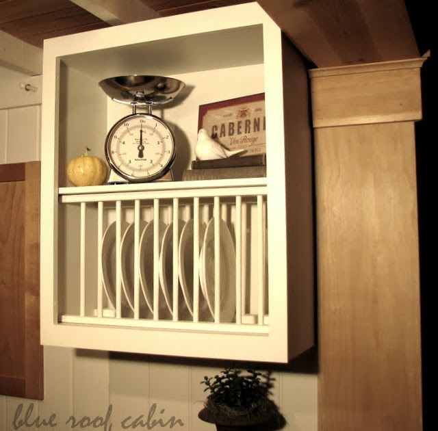 blue roof cabin PLATE RACK