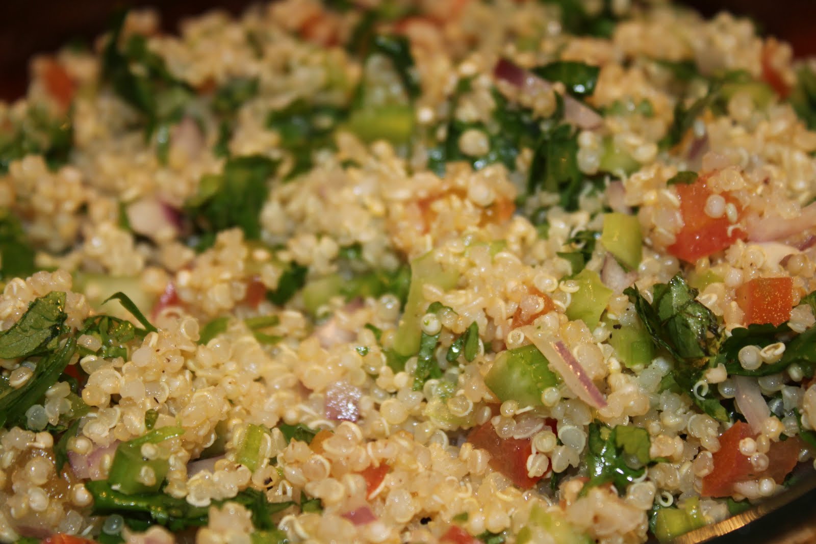 Mae's Kitchen Quinoa Salad with Pine Nuts and Cilantro