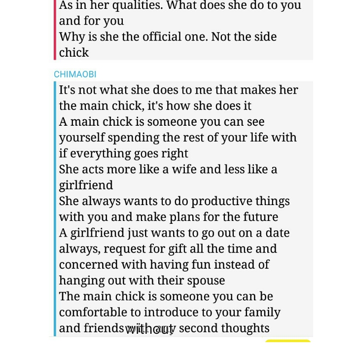 Side Chicks 7 Reasons Why She's The Main Chick, Not You SophieStylish