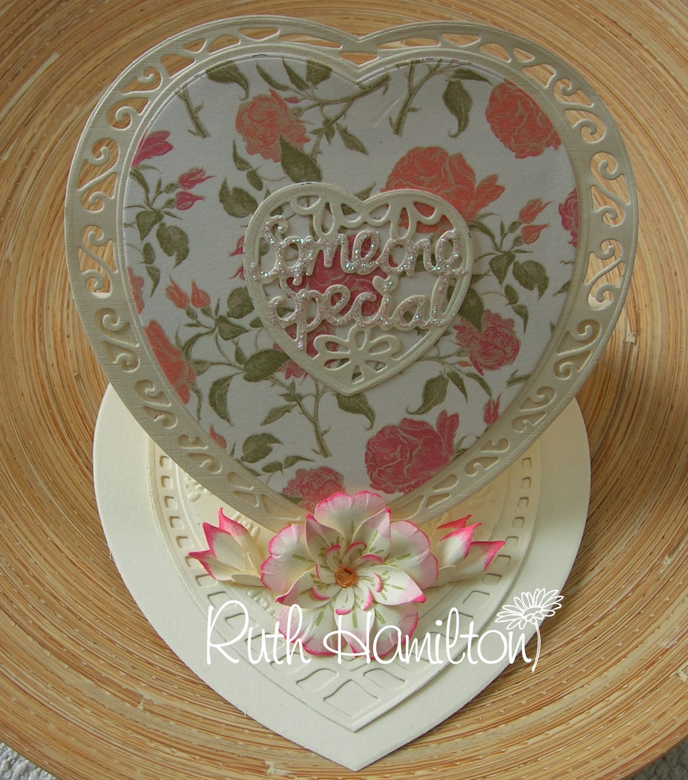 A Passion For Cards Heart easel card