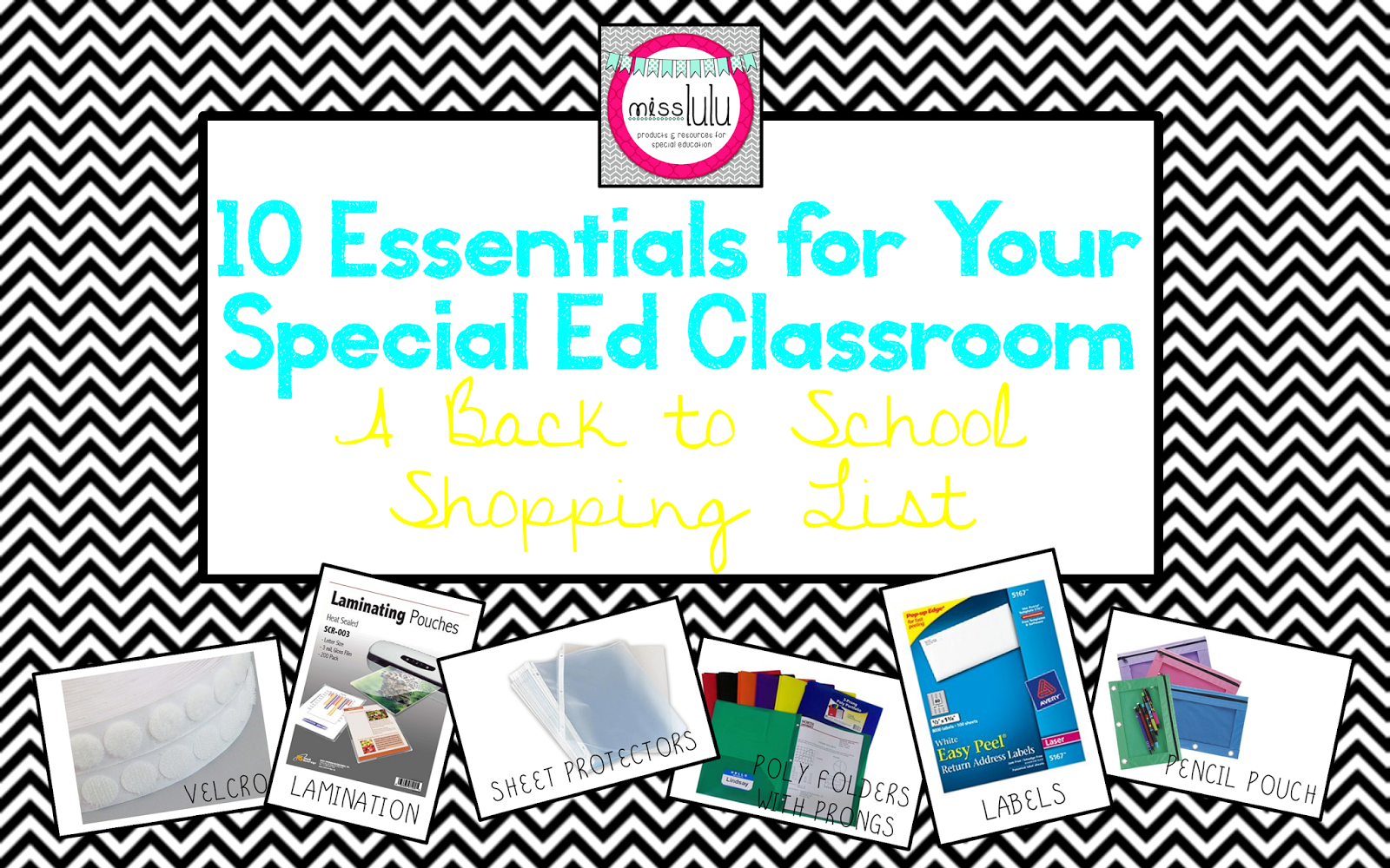 10 Essentials for Your Special Ed Classroom Miss Lulu